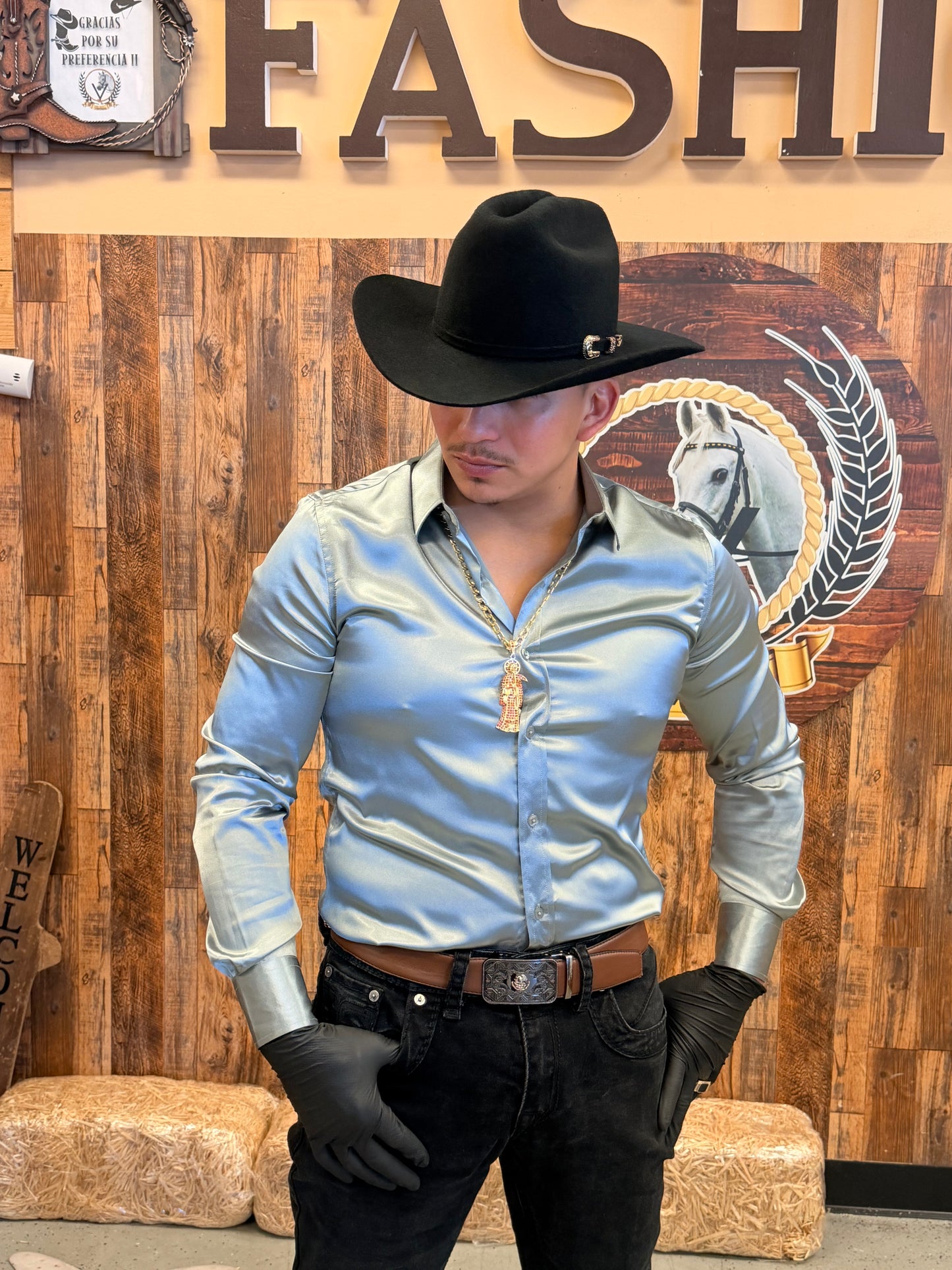 Men shirt Grey Pvls027