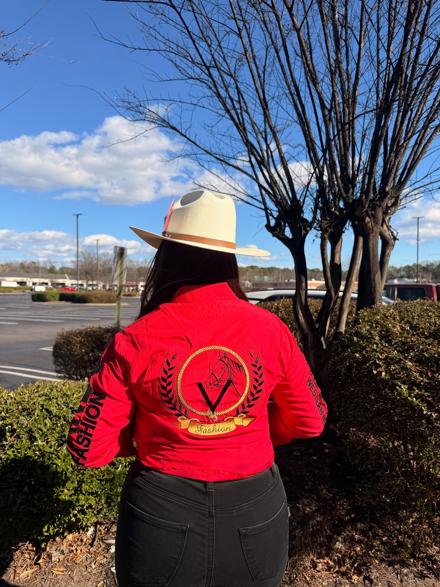 Womens OV Fashion Red W/Black