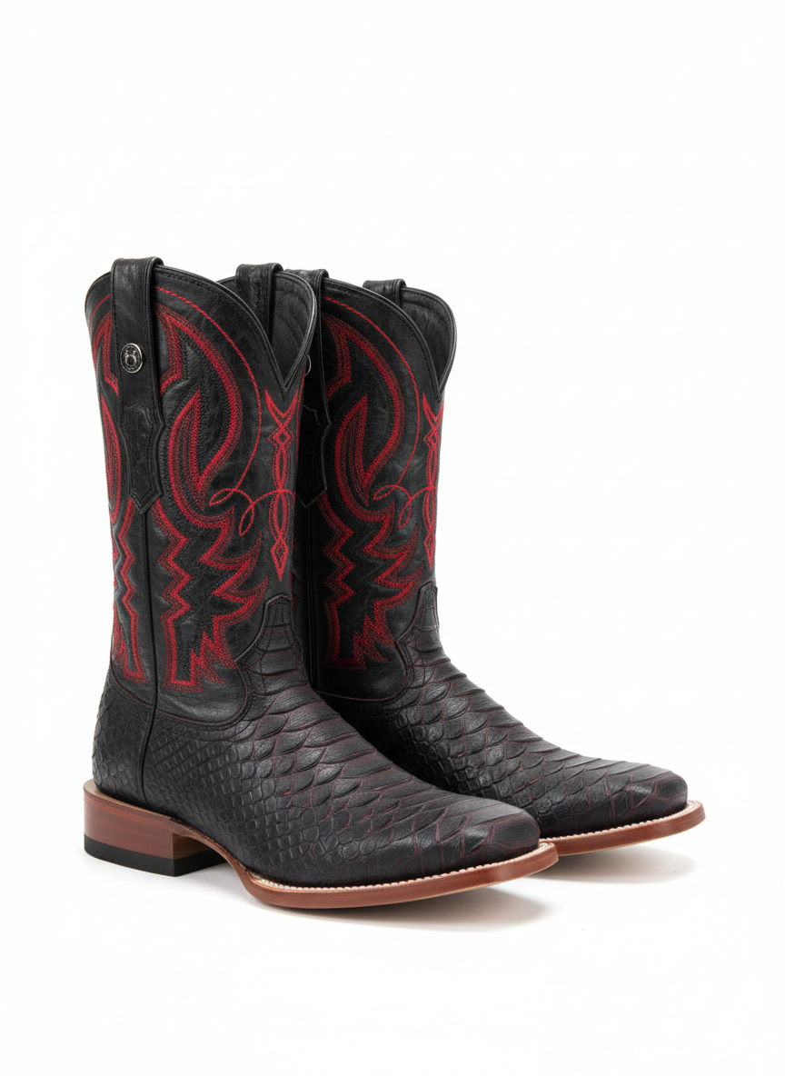 Men boots black cherry TM205594 – Ovando Fashion Western Wear