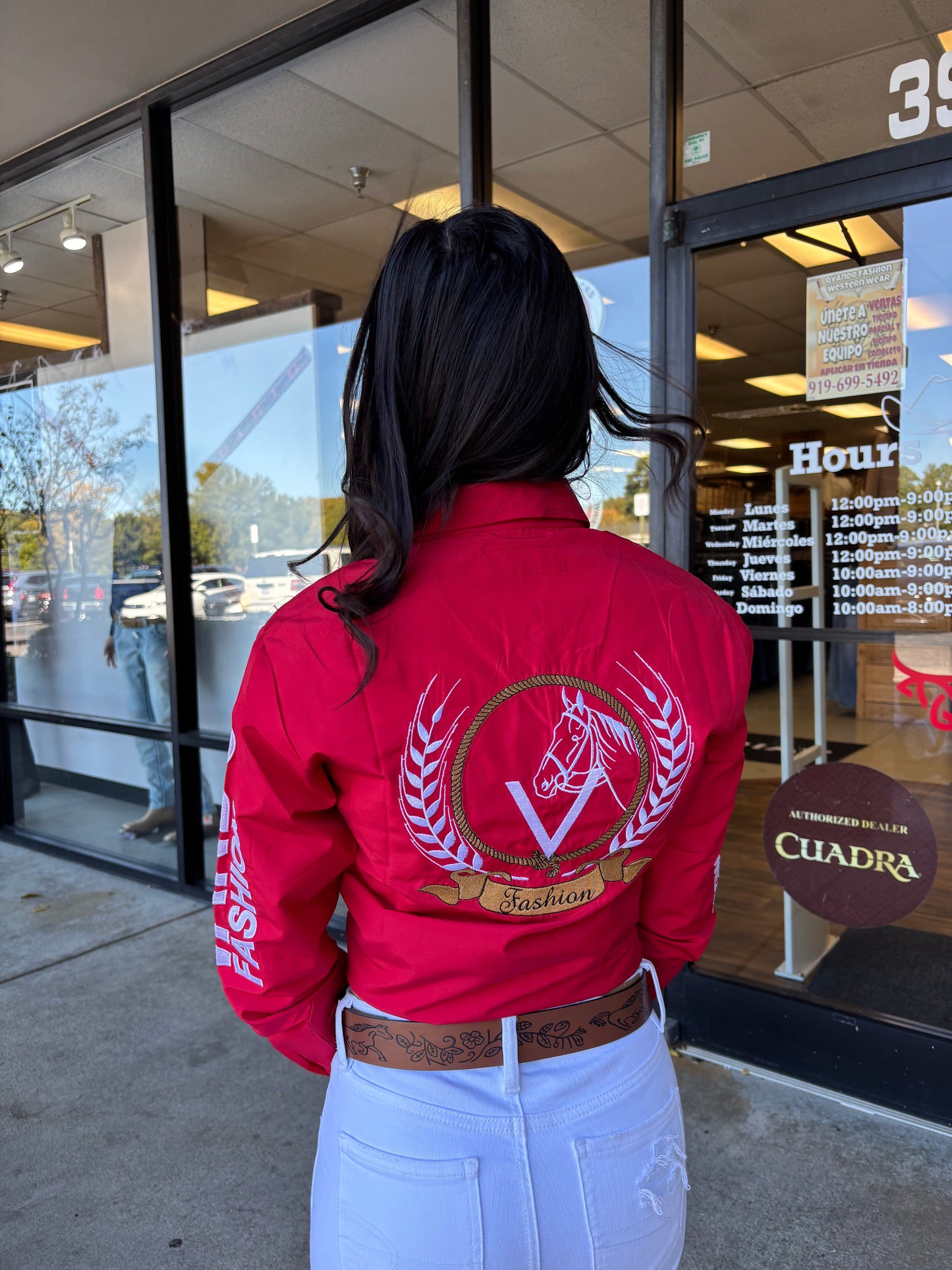 Womens OV Fashion Red W/White