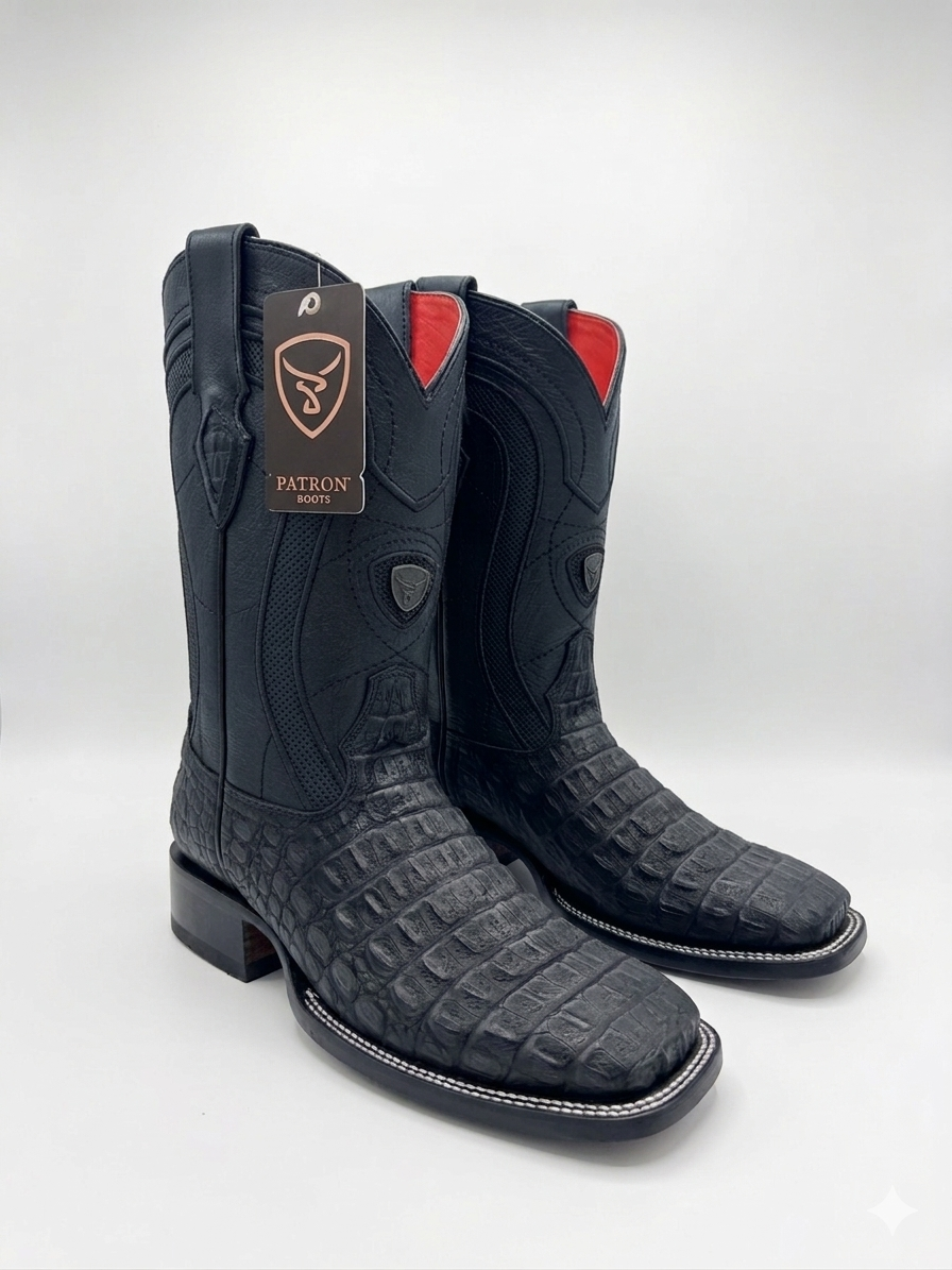 Men’s boots imitation black Nobuck