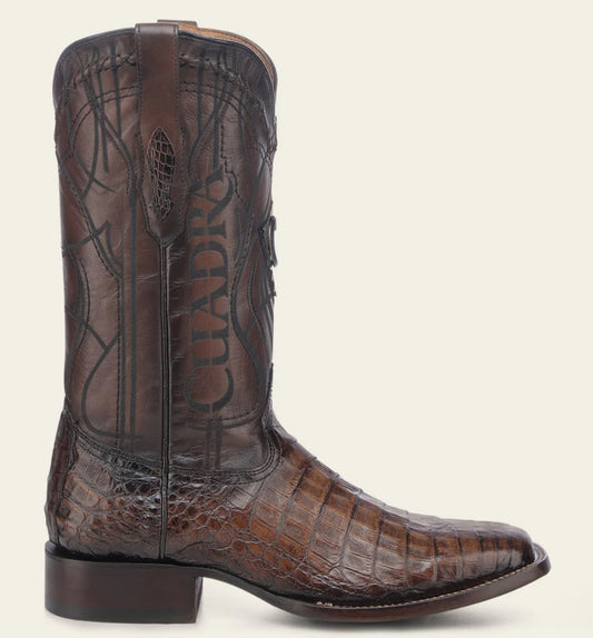 Cuadra CU620 MN Porto Maple Caiman Laser & Embroidery Square Toe