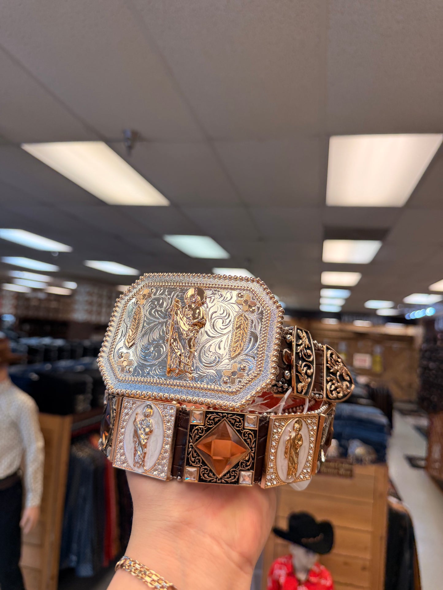 Men western belts San Judas