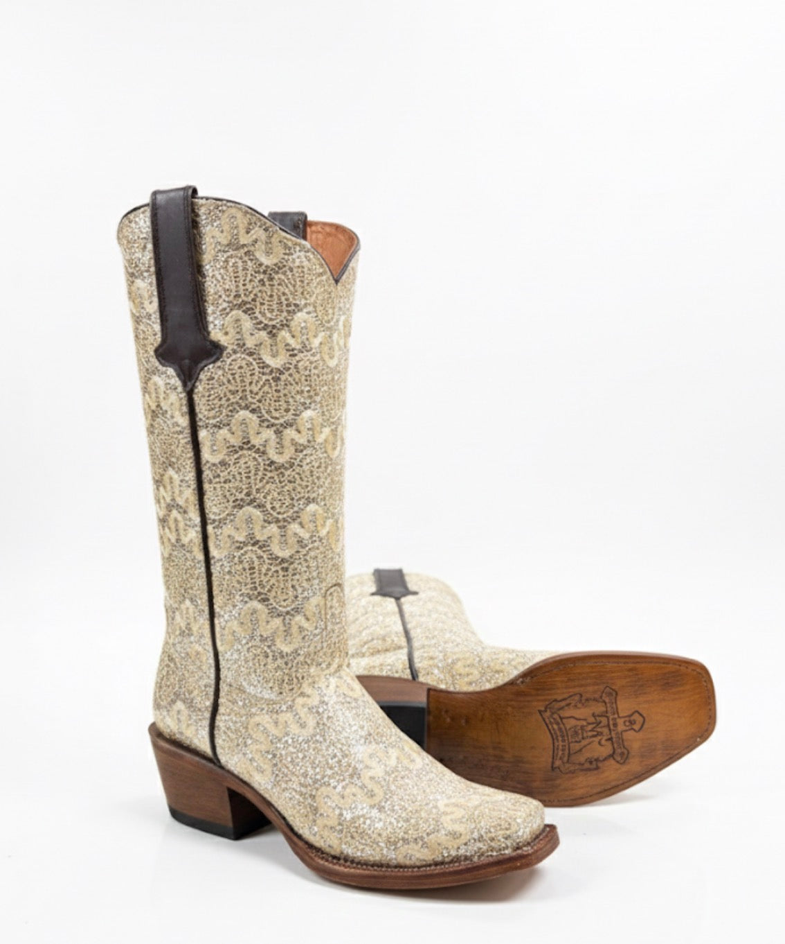 Women boots The Bride Shimmer Beige