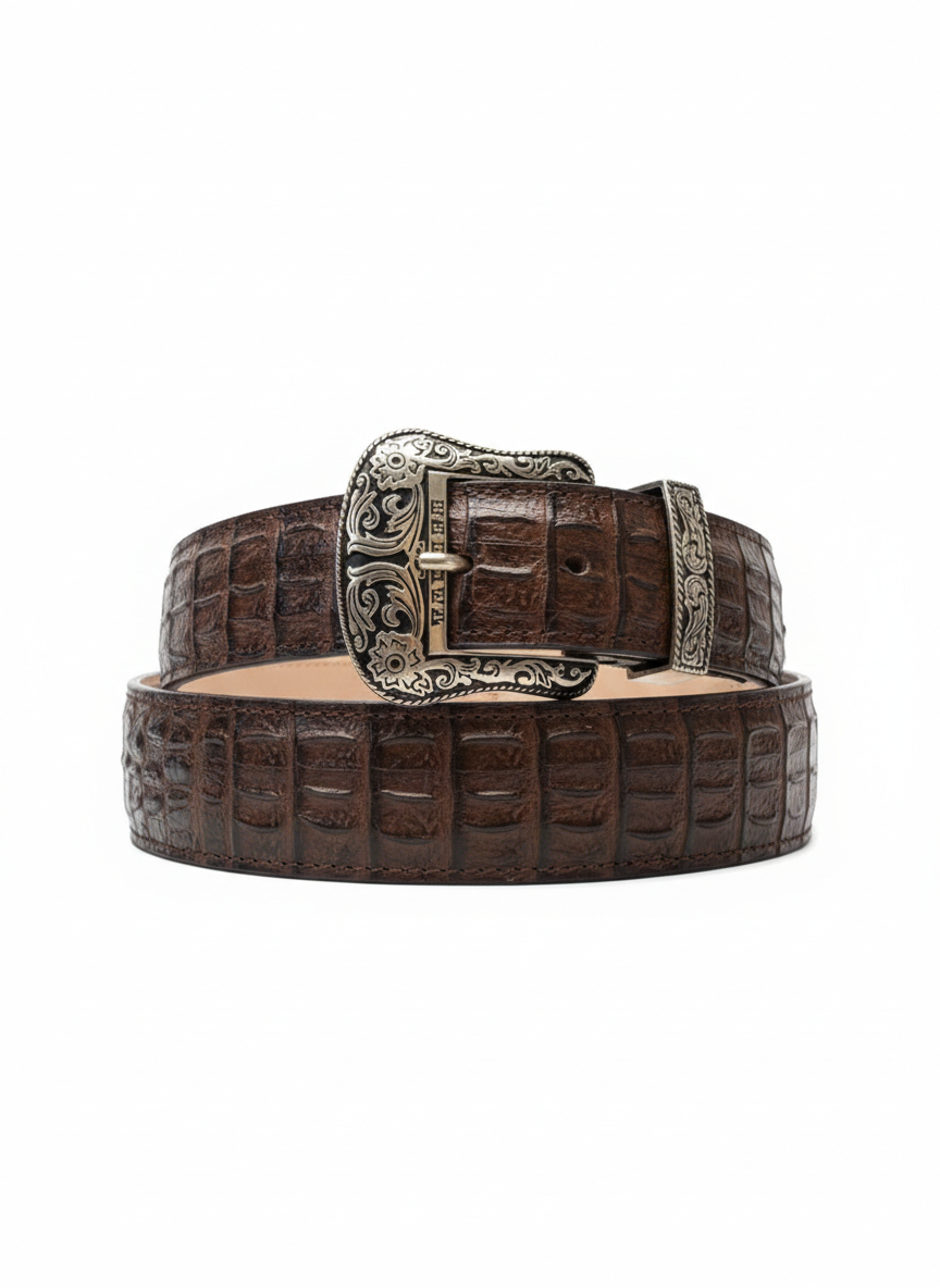 Men boots with belts brown l