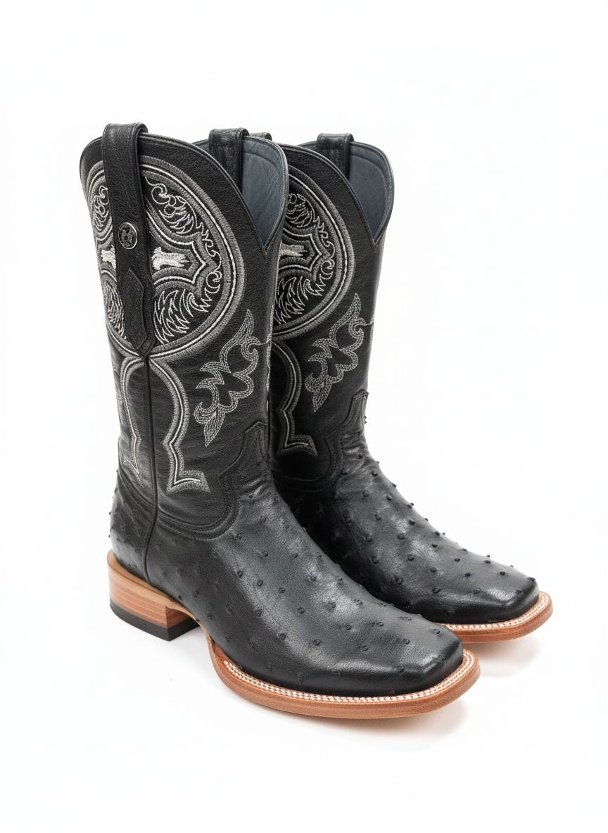 Men western boots black