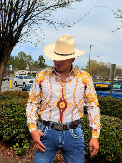 Men western shirts white