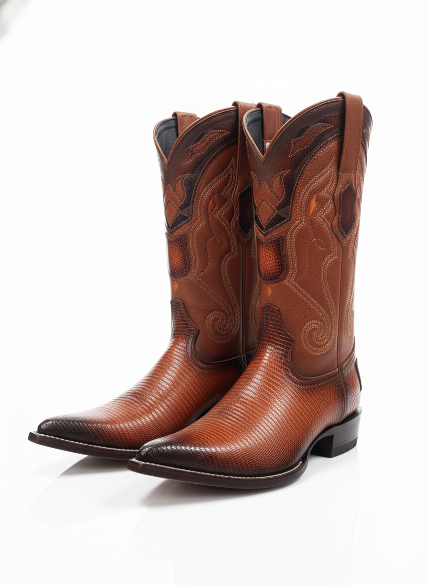Men boots Faded Coñac