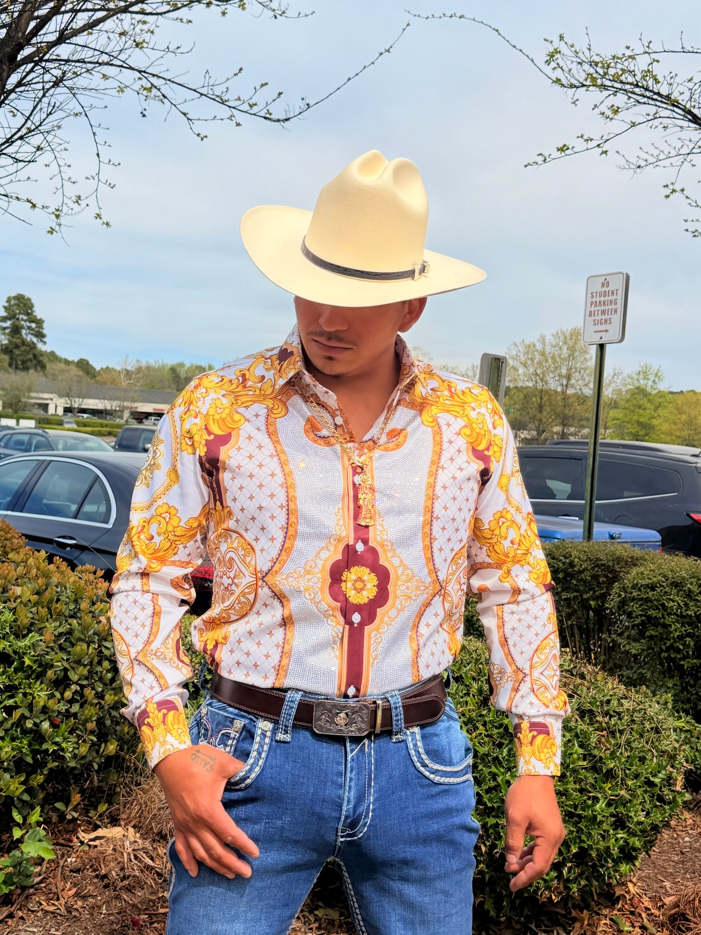 Men western shirts white
