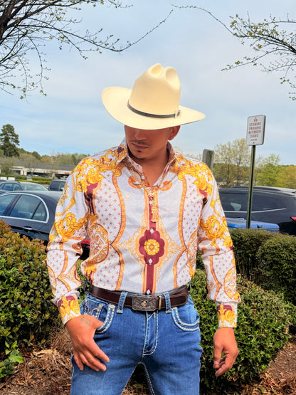 Men western shirts white