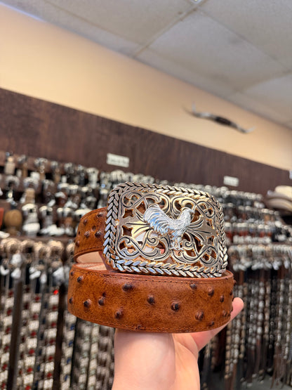 Men western belts brown