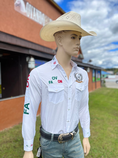  OV Fashion Blanco con letras de color México para hombre