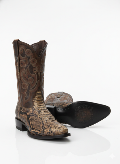 Men western boots oval