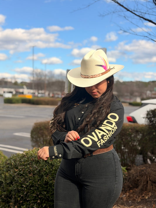 Womens OV Fashion Black W/Gold