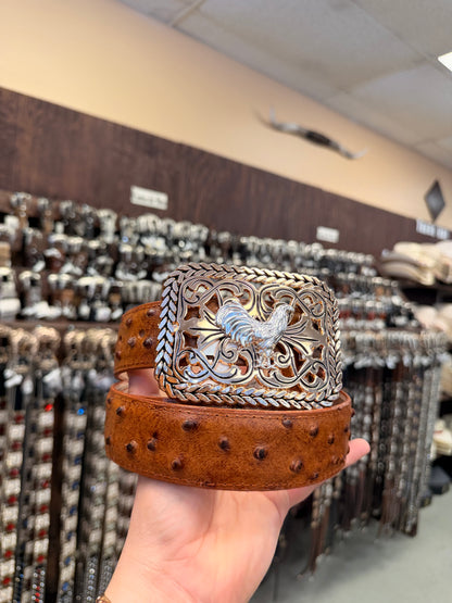 Men western belts brown