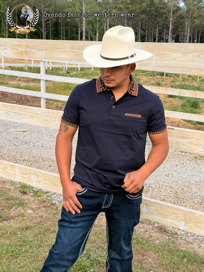 Men Polo shirt Navy #P-2247