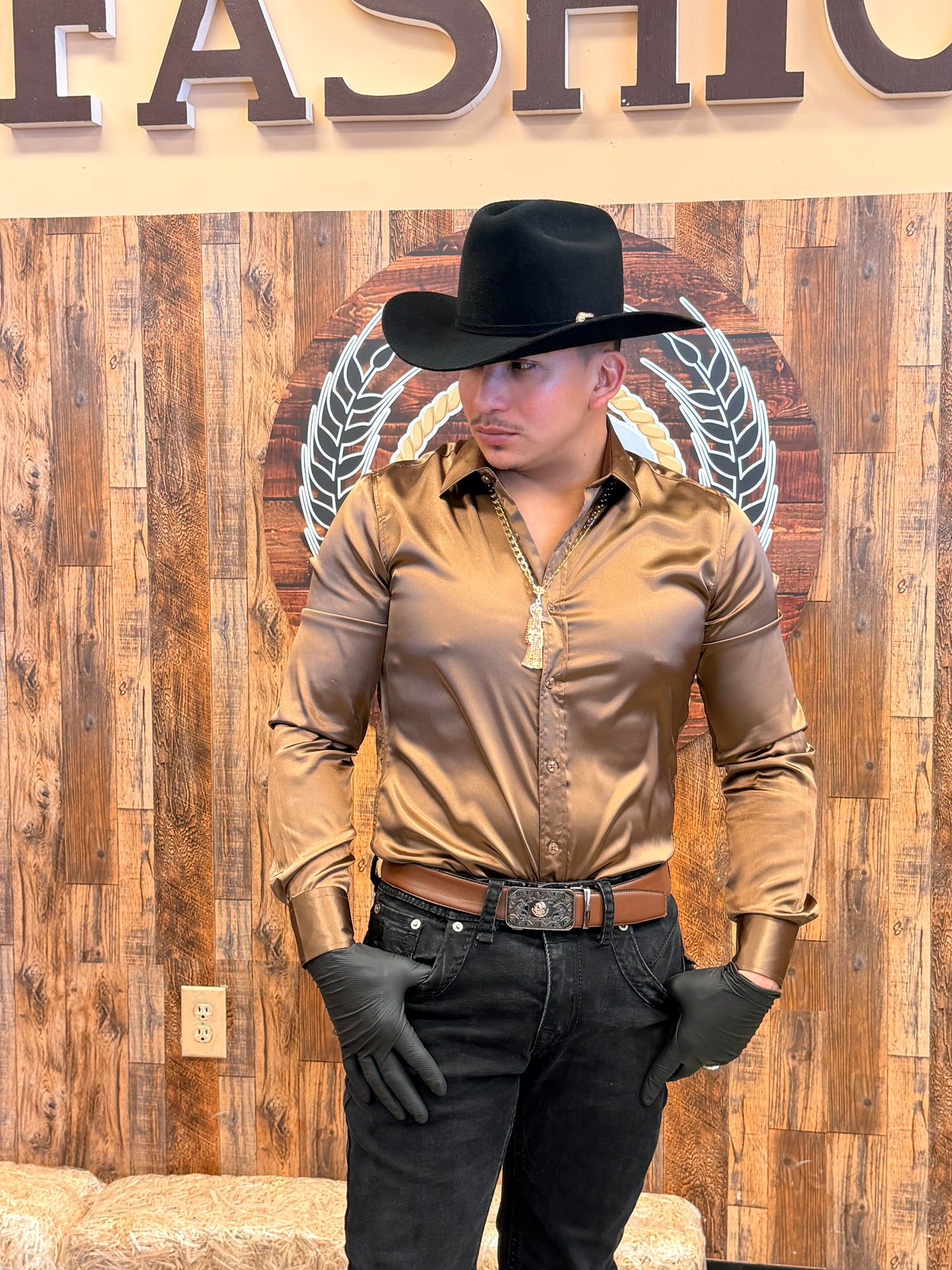 Men shirt Brown