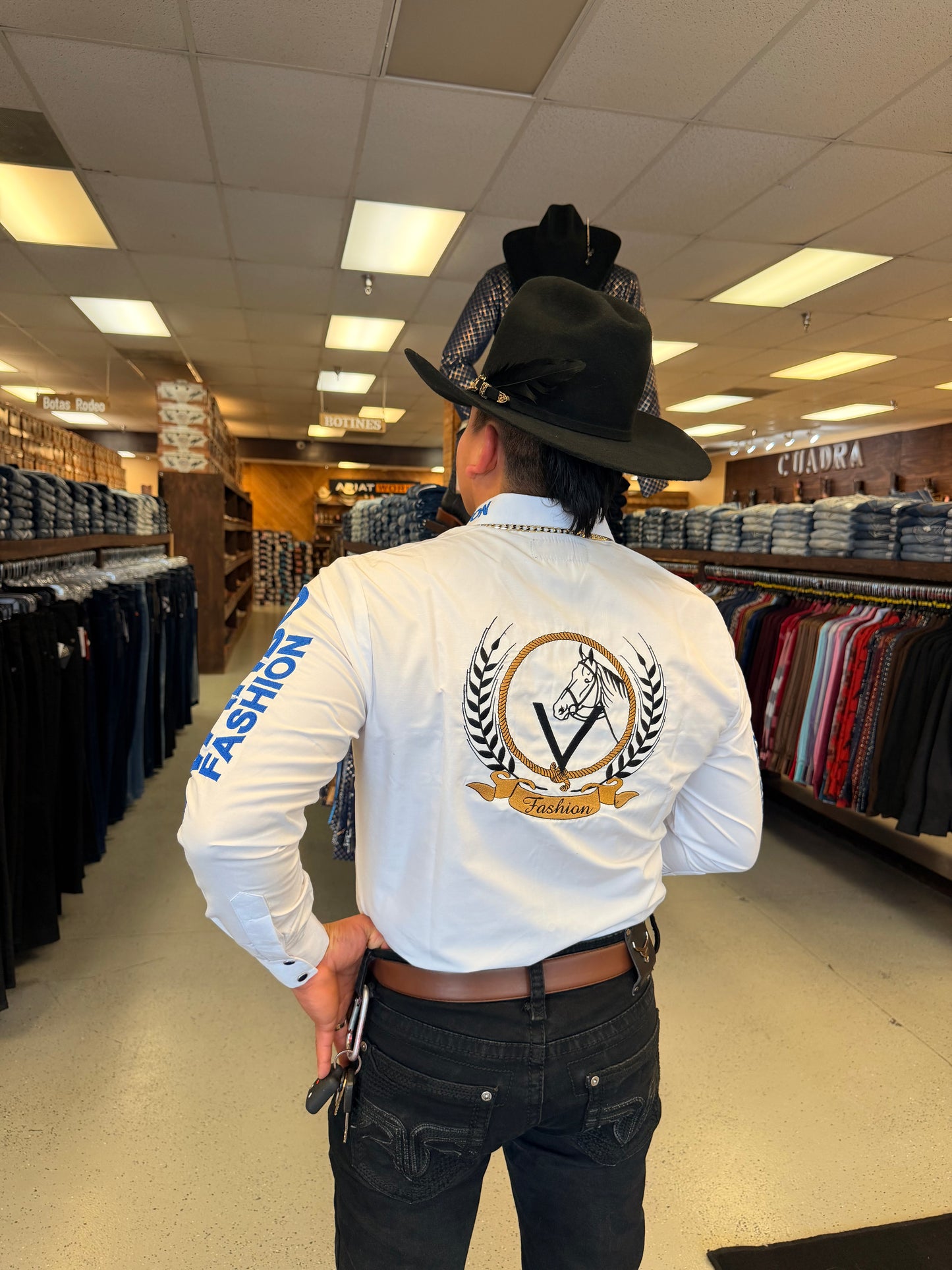 Mens OV Fashion White w/Blue