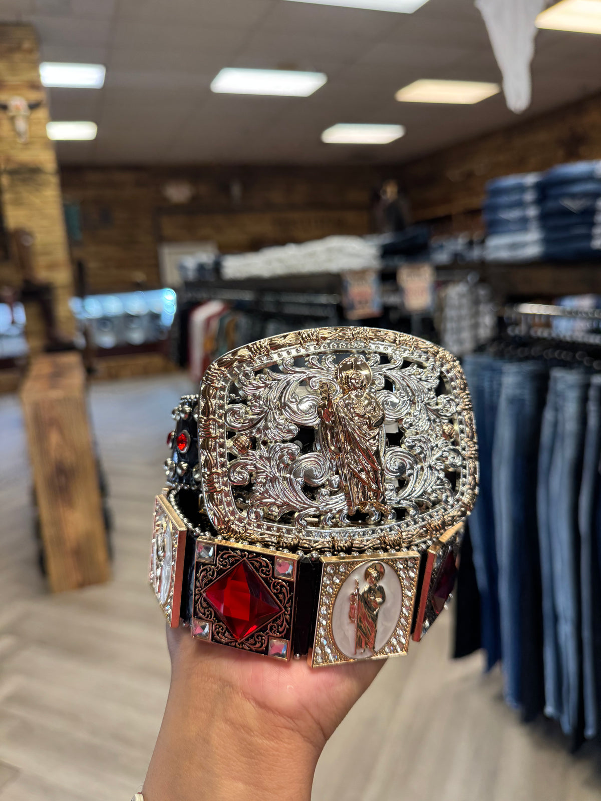 Unisex Western Leather Belts-Buckle Optional