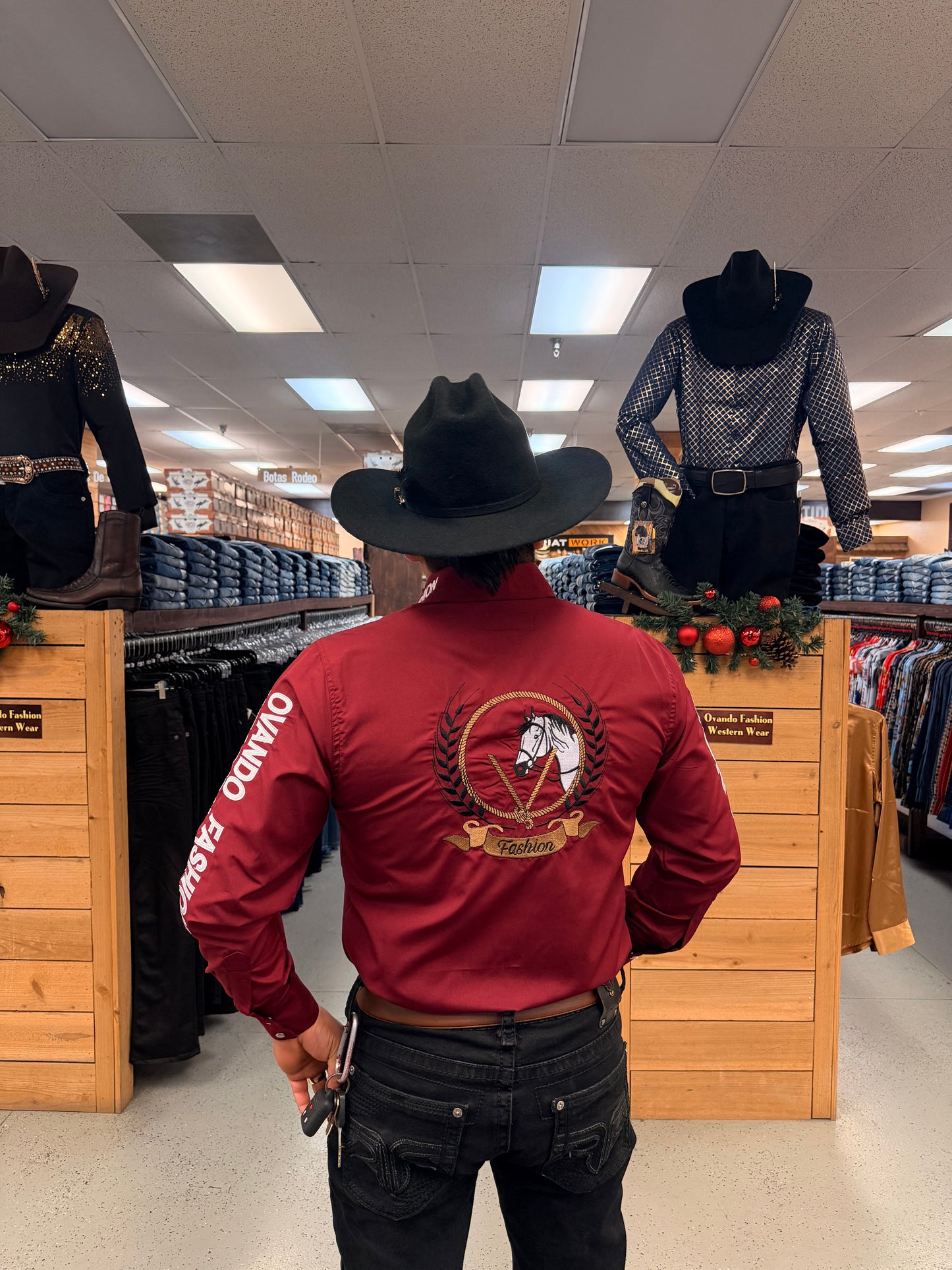 Mens OV Fashion Maroon w/White Letters