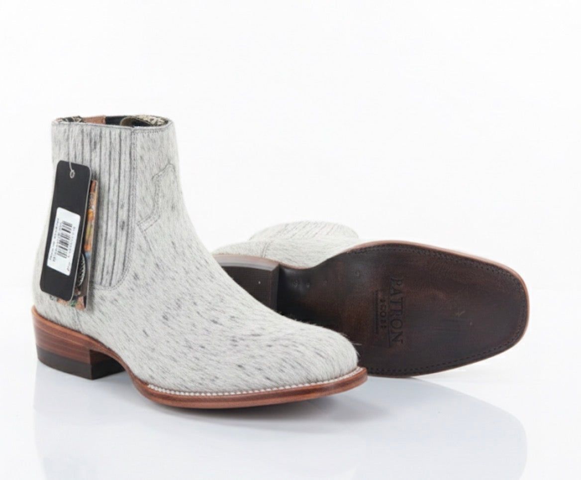 Botín Rodeo Moro Punta Cuadrada con Suela de Cuero