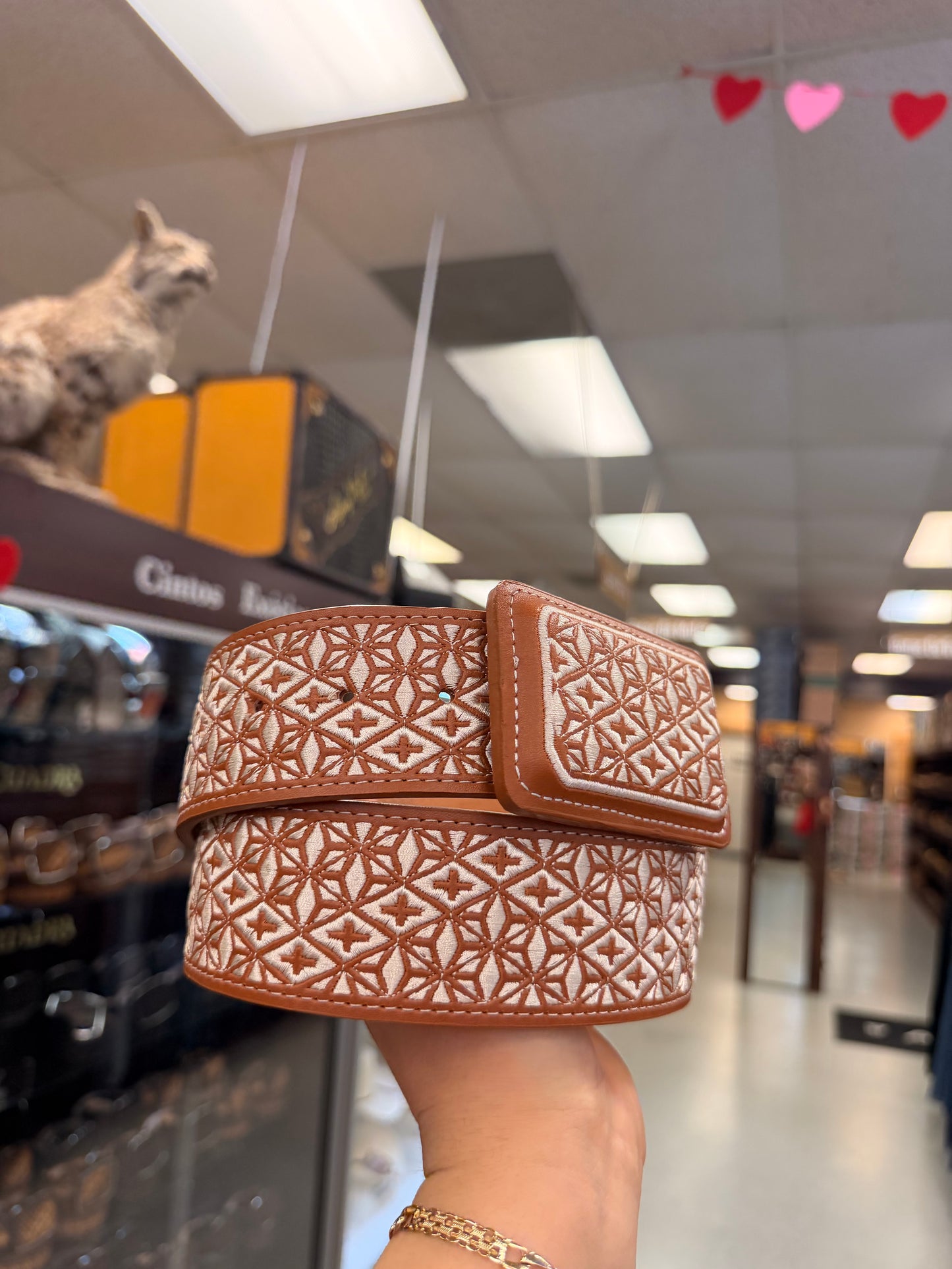 Men western belts coñack
