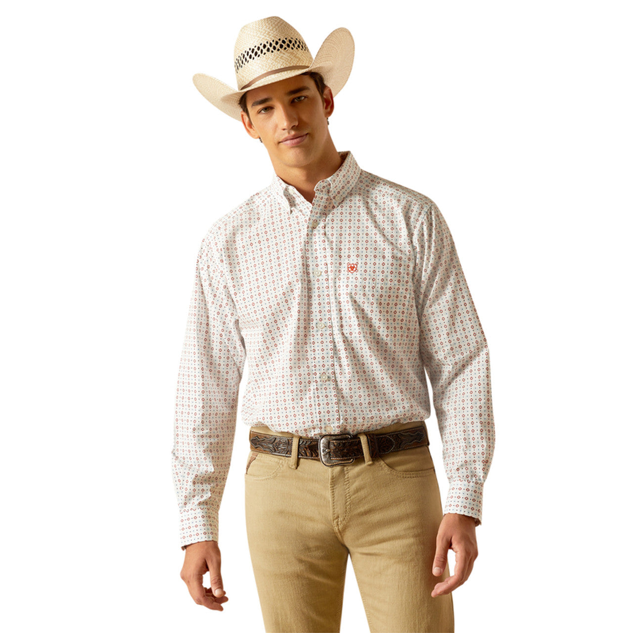 Ariat Kade White LS Shirt