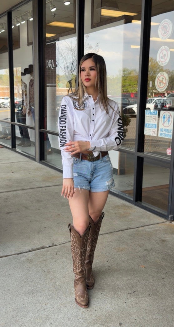 Womens OV Fashion White W/Black