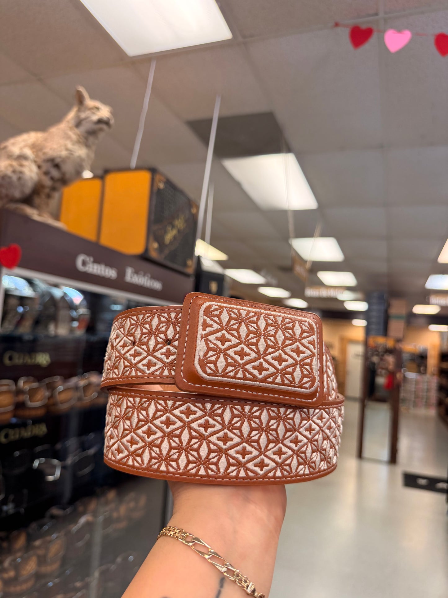 Men western belts coñack