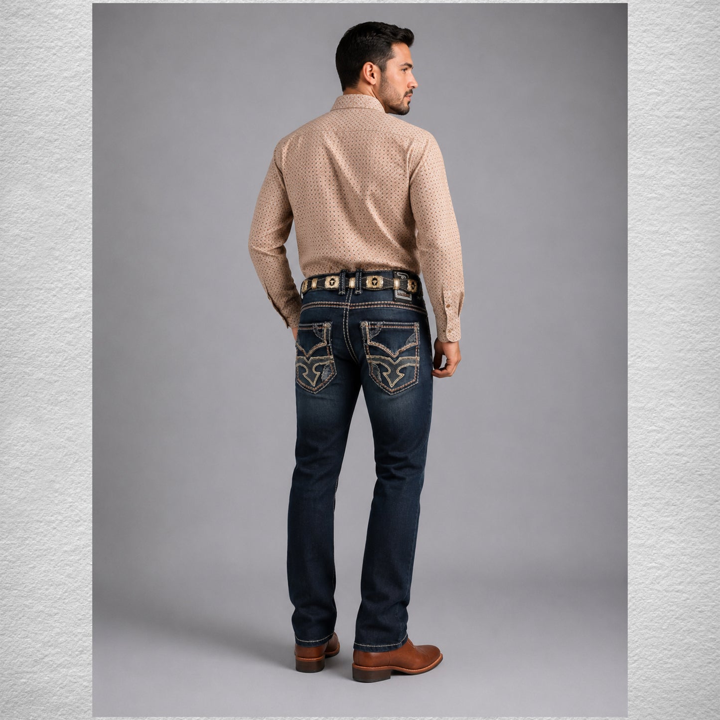 Men’s western Jeans dark blue