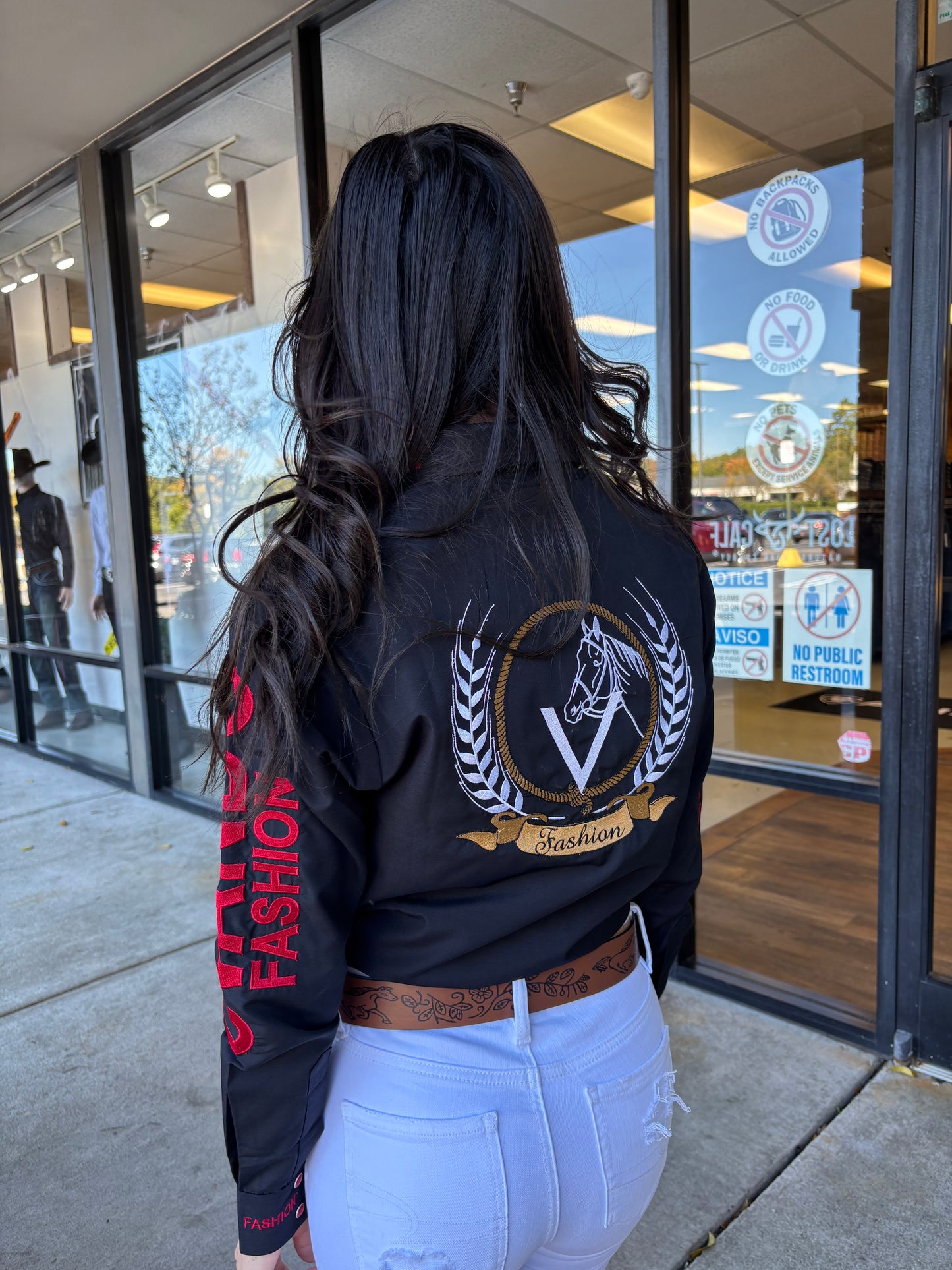 Mujer OV Fashion Negro Con Rojo