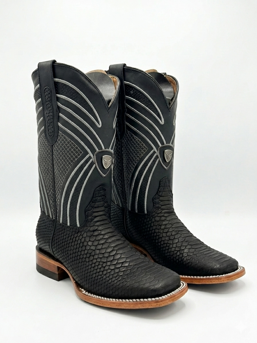 Men’s boots Python black mate