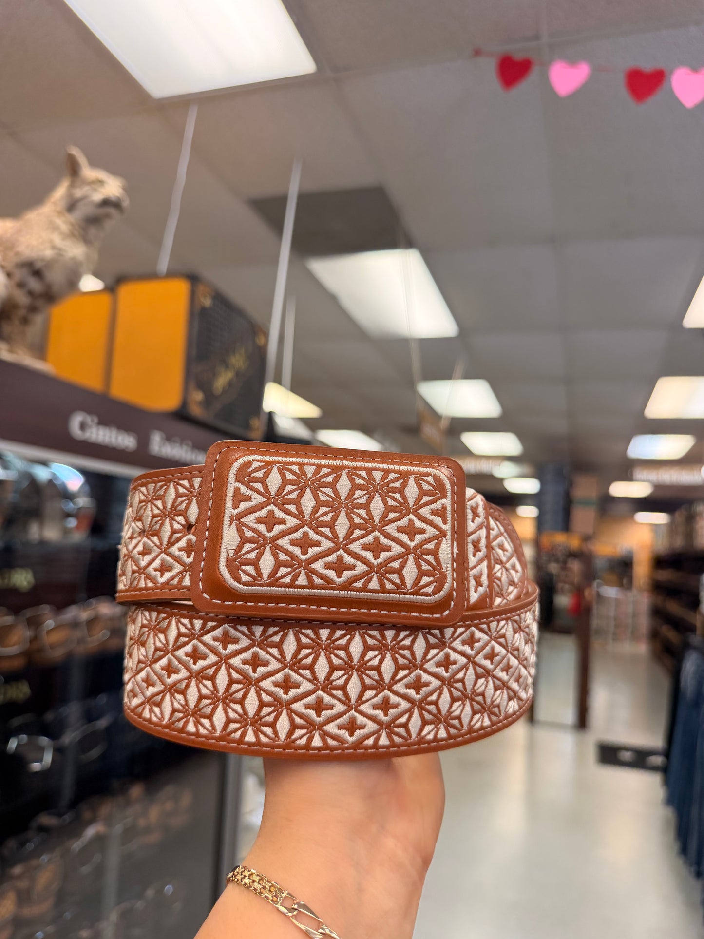 Men western belts coñack