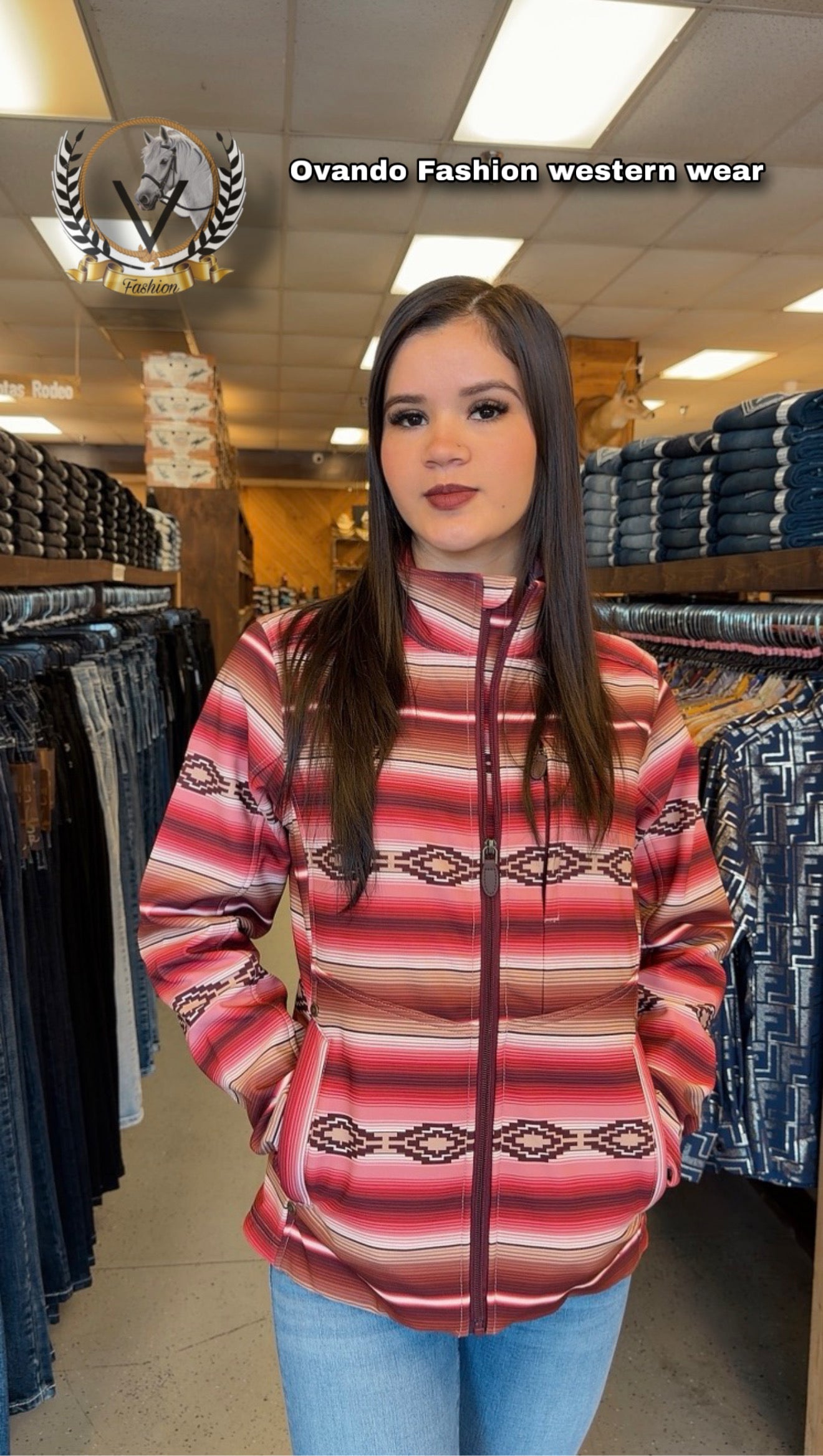 Women’s Blushing Serape Softshell Water Resistant Jacket