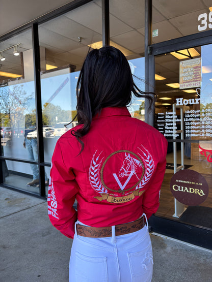 Womens OV Fashion Red W/White