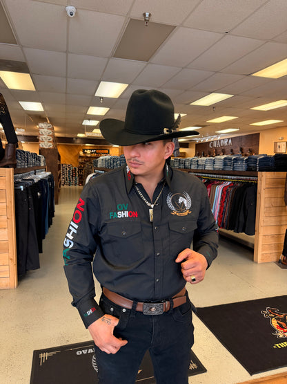 Mens OV Fashion Black w/Mexico Color Letters