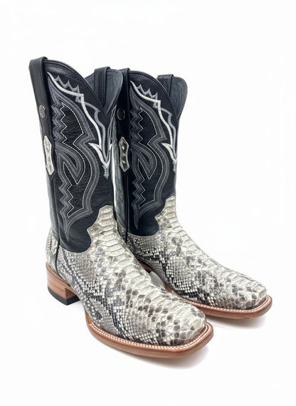 Men western boots Rodeo natural
