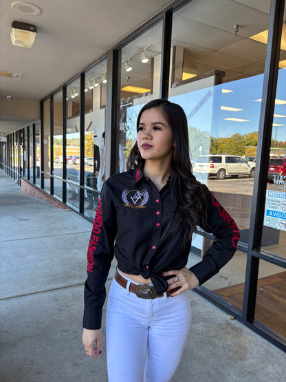 Mujer OV Fashion Negro Con Rojo