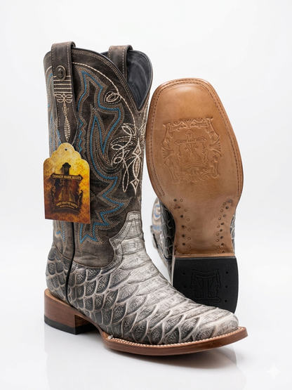 Men's White Rodeo Boots