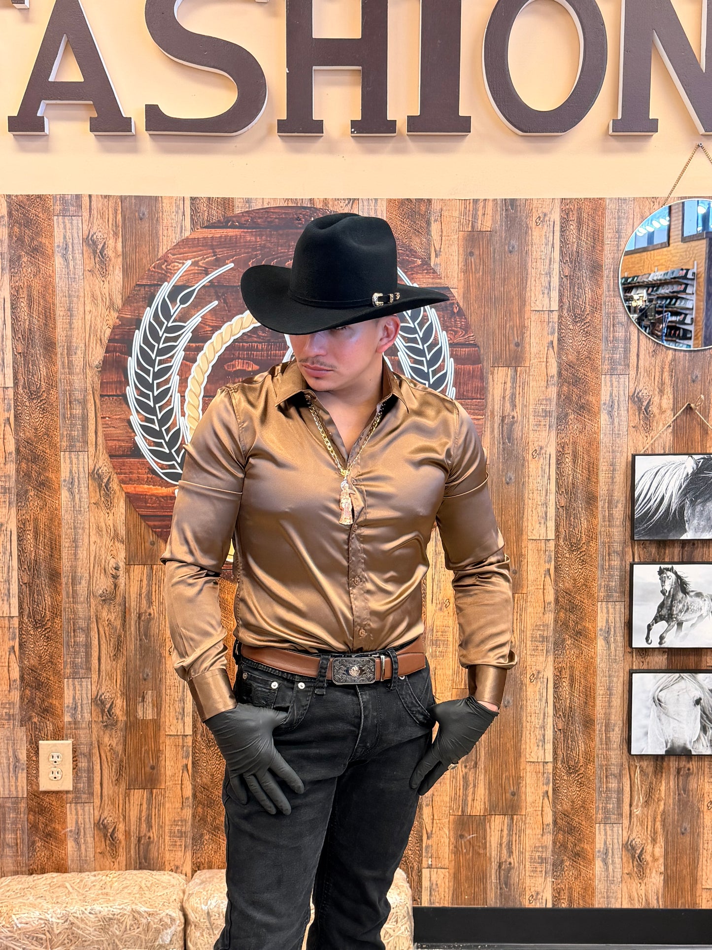 Men shirt Brown