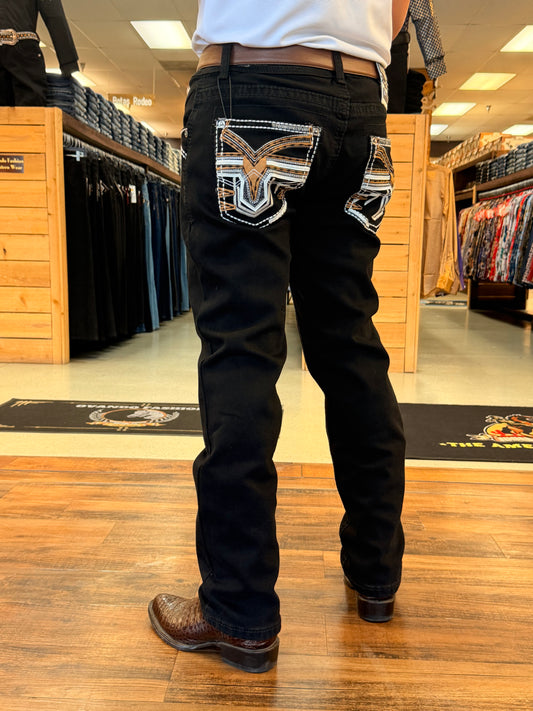 Men western black Jeans