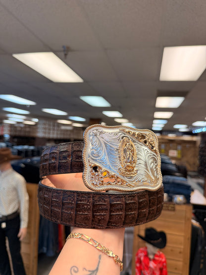 Men western belts Brown With buckle