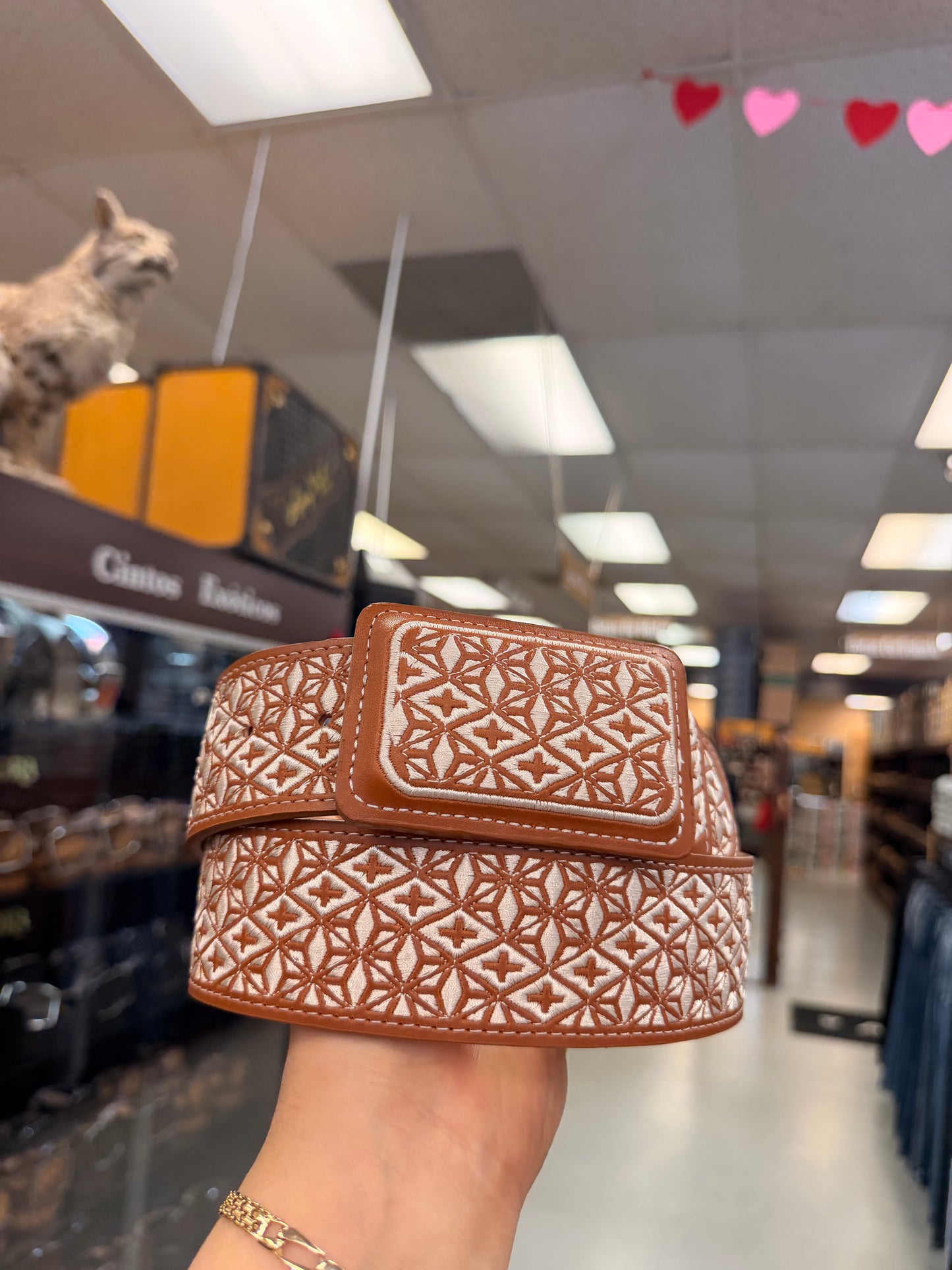 Men western belts coñack