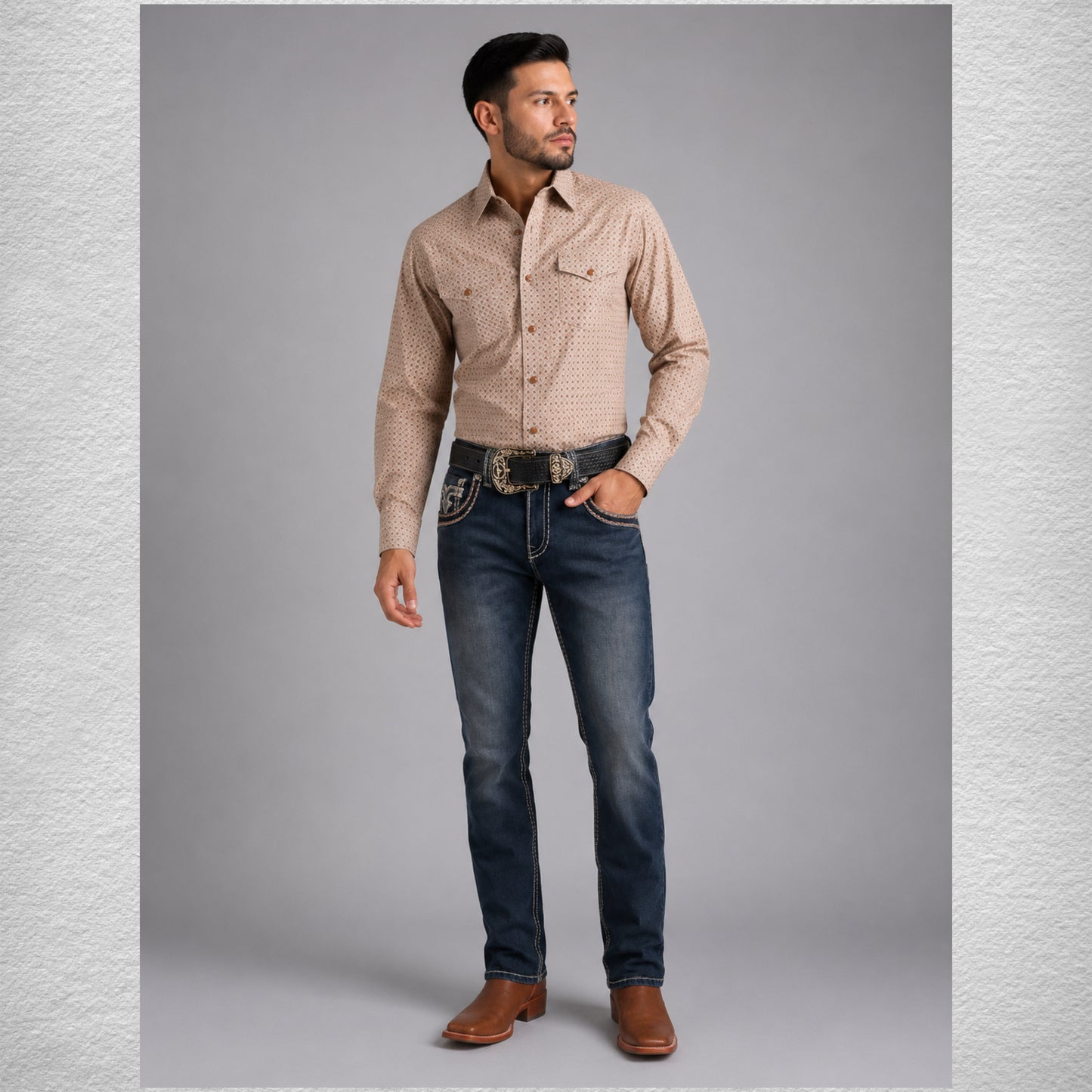 Men’s western Jeans dark blue