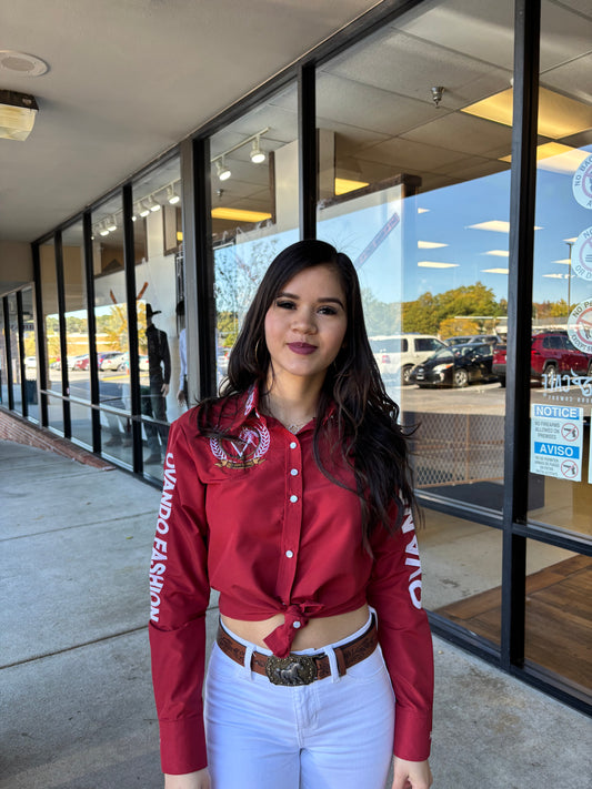 Mujer OV Fashion Cogñac con Blanco