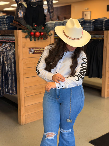 Womens OV Fashion White W/Black