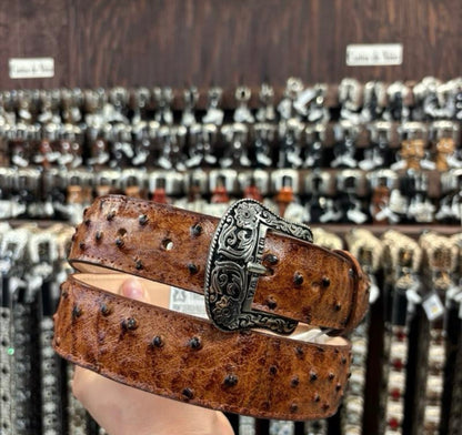 Men belts coñack leathers