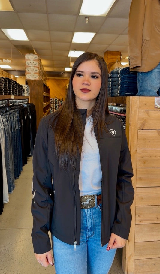 Women's Ariat Black Classic Team Softshell Water Resistant Jacket
