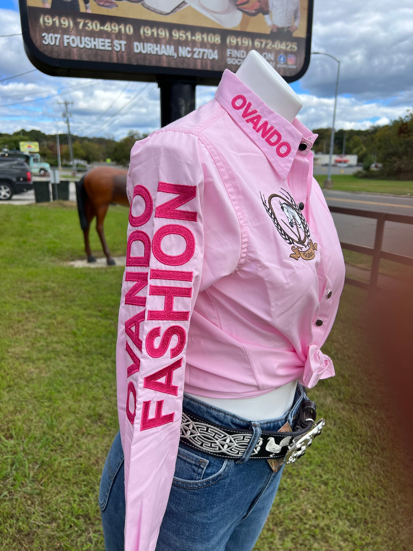 Mujer OV Fashion Rosa Bebé Con Rosa Oscuro