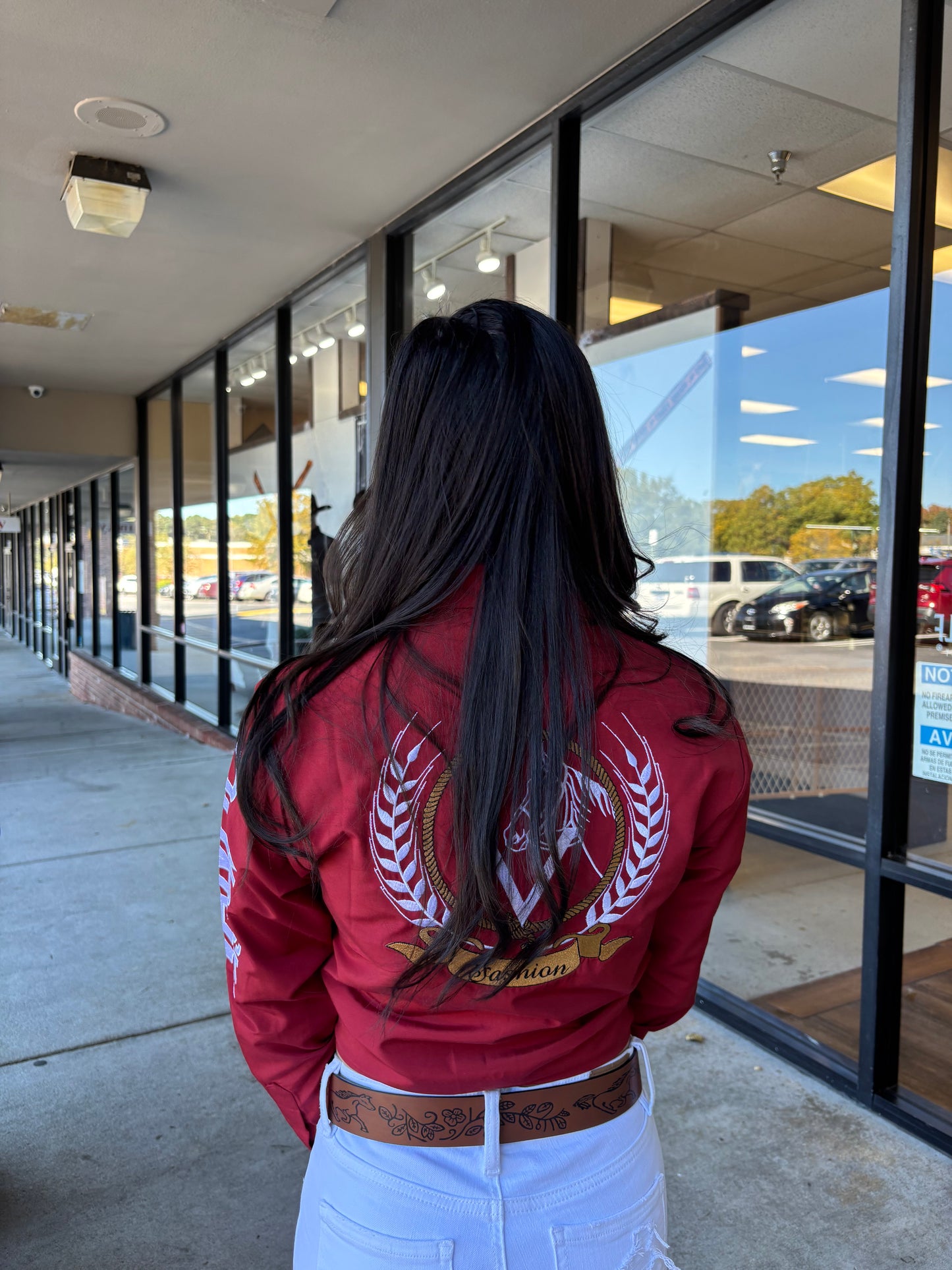 Mujer OV Fashion Cogñac con Blanco